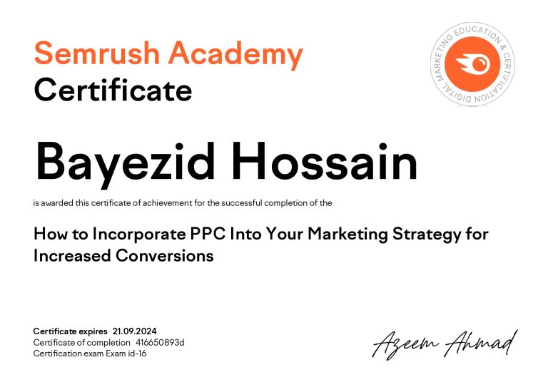 PPC Marketing (Semrush Academy)