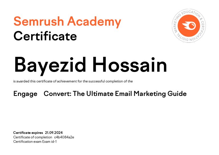 Email Marketing (Semrush Academy)